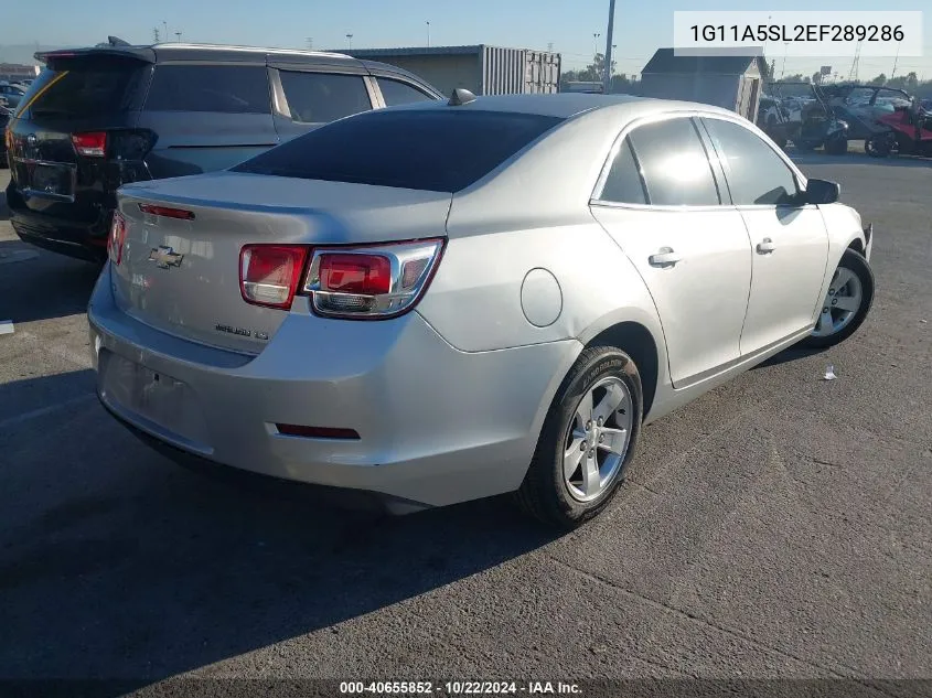 2014 Chevrolet Malibu 1Fl VIN: 1G11A5SL2EF289286 Lot: 40655852