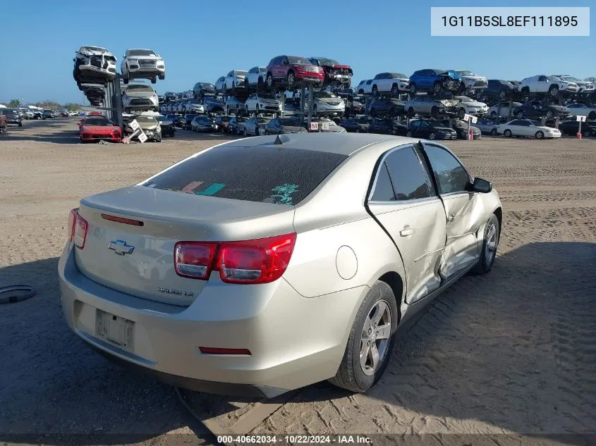 2014 Chevrolet Malibu 1Ls VIN: 1G11B5SL8EF111895 Lot: 40662034