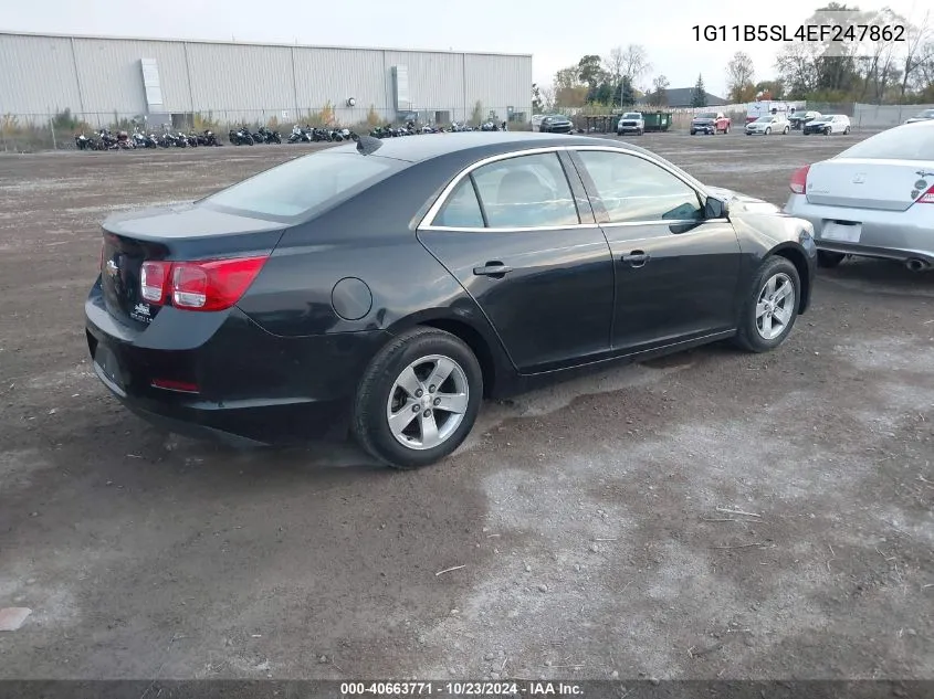 2014 Chevrolet Malibu 1Ls VIN: 1G11B5SL4EF247862 Lot: 40663771