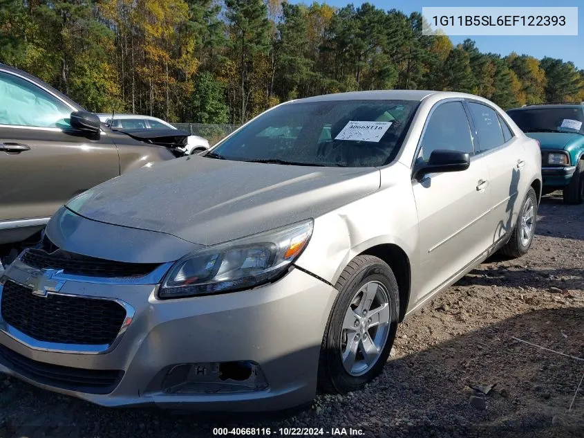 2014 Chevrolet Malibu 1Ls VIN: 1G11B5SL6EF122393 Lot: 40668116