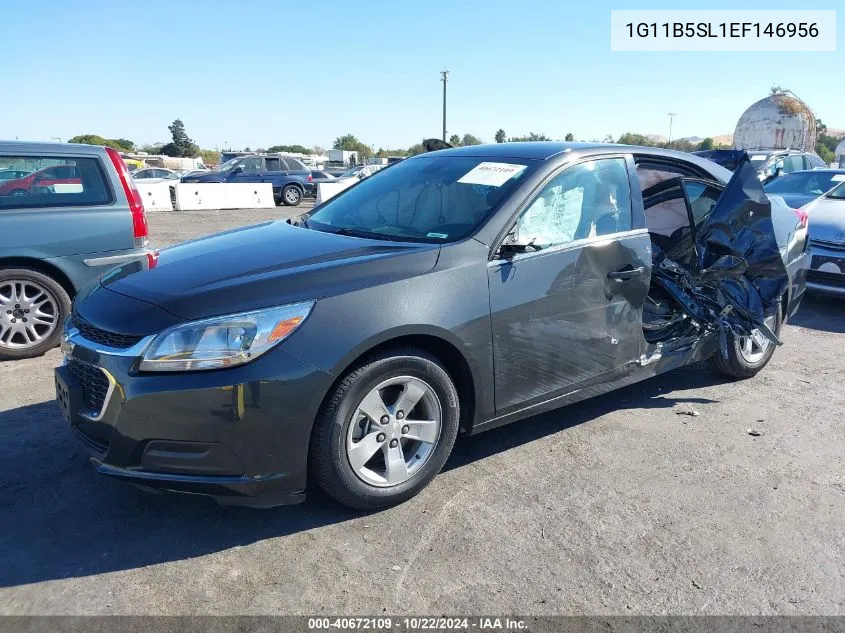 2014 Chevrolet Malibu 1Ls VIN: 1G11B5SL1EF146956 Lot: 40672109