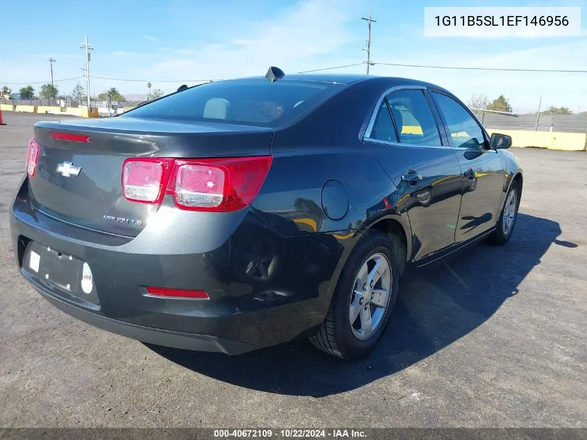 2014 Chevrolet Malibu 1Ls VIN: 1G11B5SL1EF146956 Lot: 40672109