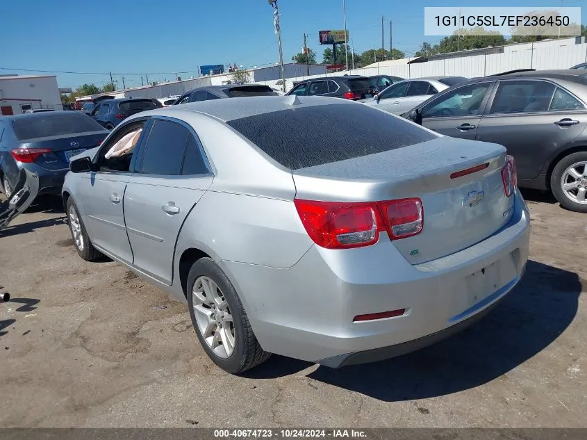 2014 Chevrolet Malibu 1Lt VIN: 1G11C5SL7EF236450 Lot: 40674723