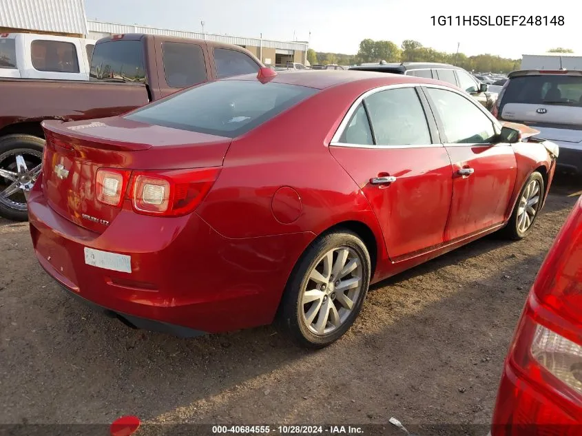 2014 Chevrolet Malibu Ltz VIN: 1G11H5SL0EF248148 Lot: 40684555