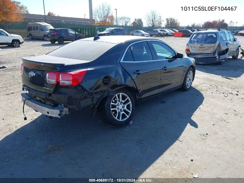 2014 Chevrolet Malibu 1Lt VIN: 1G11C5SL0EF104467 Lot: 40689172