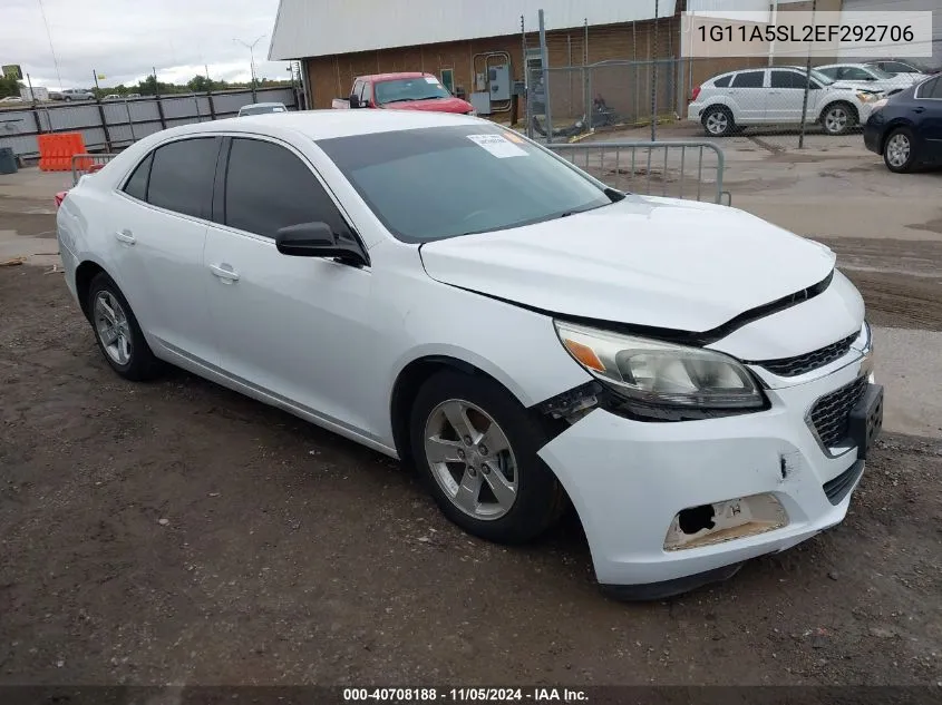 2014 Chevrolet Malibu 1Fl VIN: 1G11A5SL2EF292706 Lot: 40708188