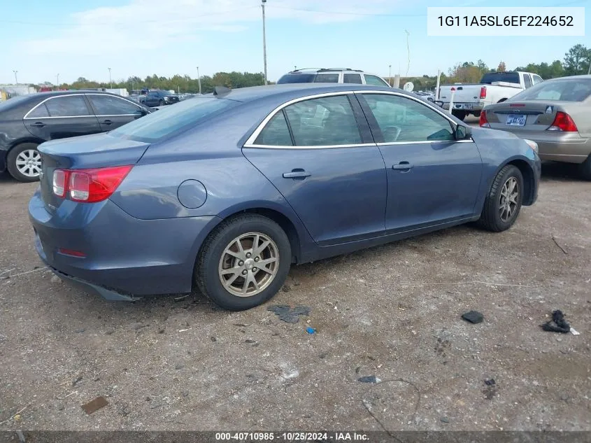 2014 Chevrolet Malibu 1Fl VIN: 1G11A5SL6EF224652 Lot: 40710985