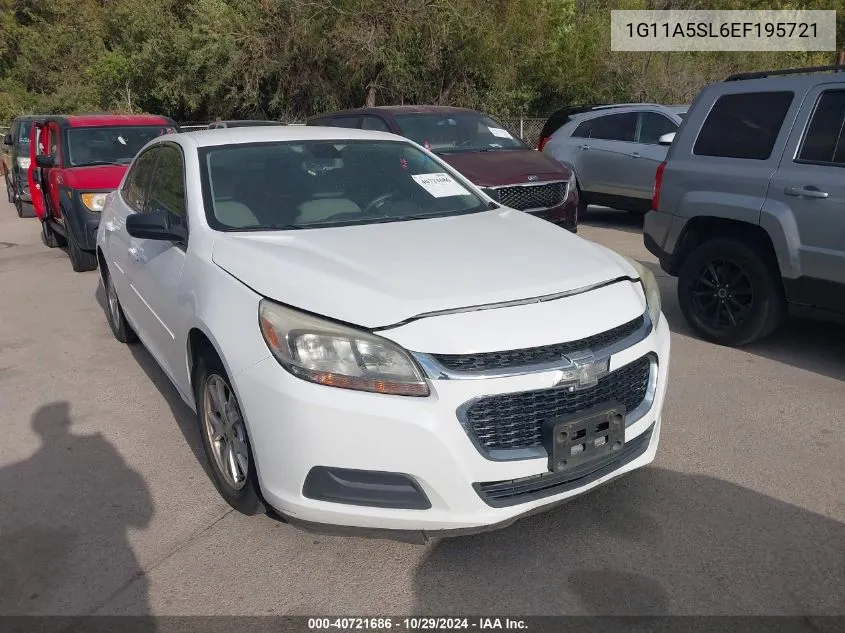 2014 Chevrolet Malibu 1Fl VIN: 1G11A5SL6EF195721 Lot: 40721686