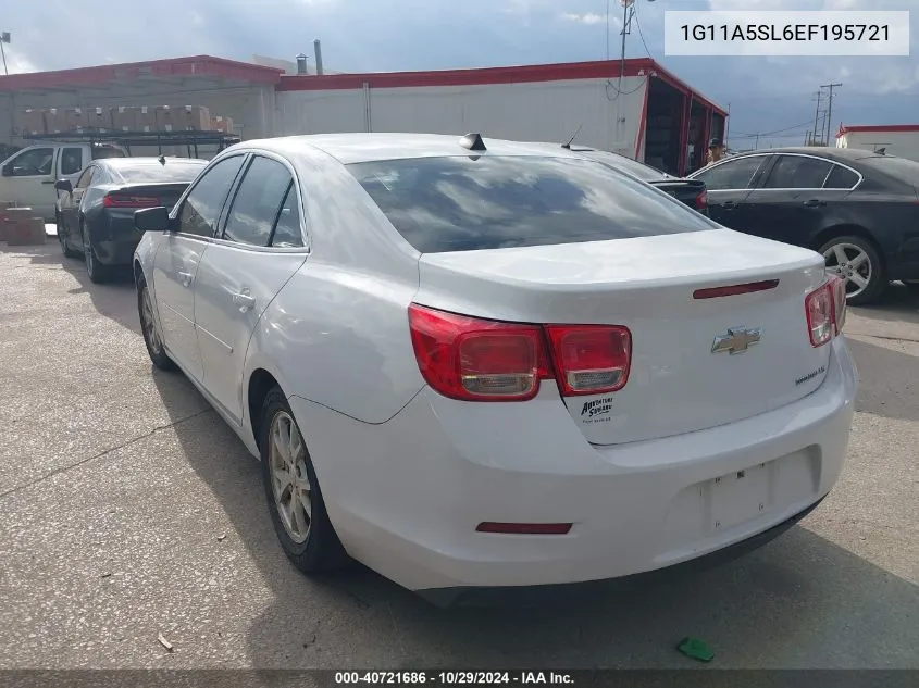 2014 Chevrolet Malibu 1Fl VIN: 1G11A5SL6EF195721 Lot: 40721686