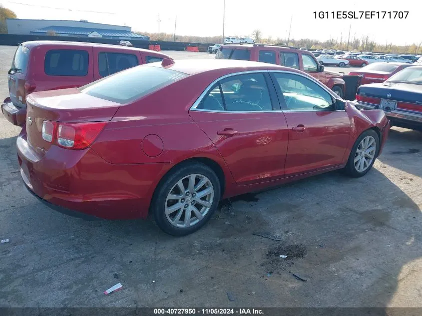 1G11E5SL7EF171707 2014 Chevrolet Malibu 2Lt