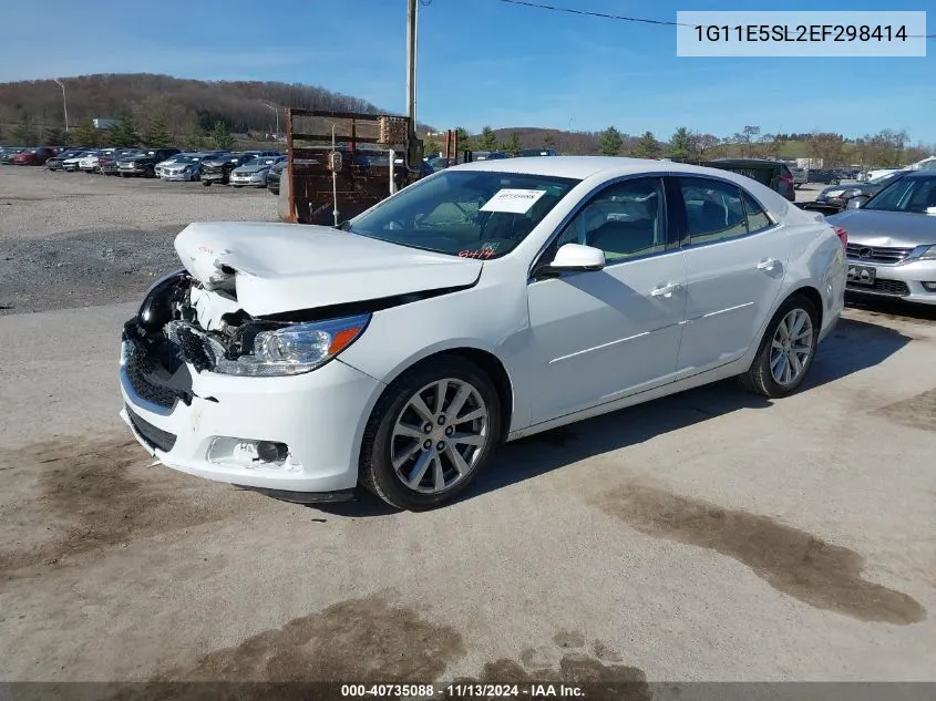 1G11E5SL2EF298414 2014 Chevrolet Malibu 2Lt