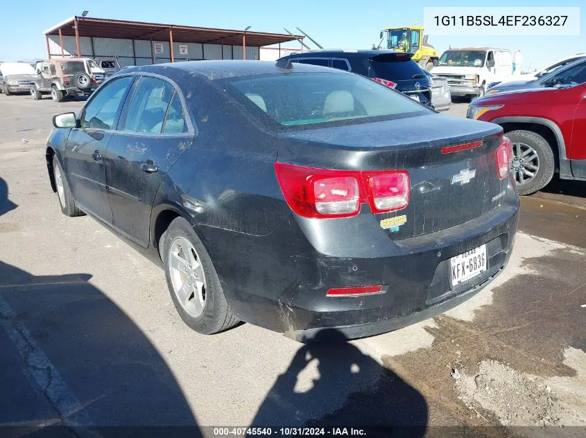 2014 Chevrolet Malibu 1Ls VIN: 1G11B5SL4EF236327 Lot: 40745540