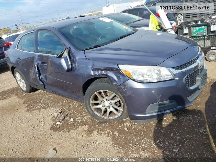 2014 Chevrolet Malibu 1Lt VIN: 1G11C5SL0EF116716 Lot: 40757780