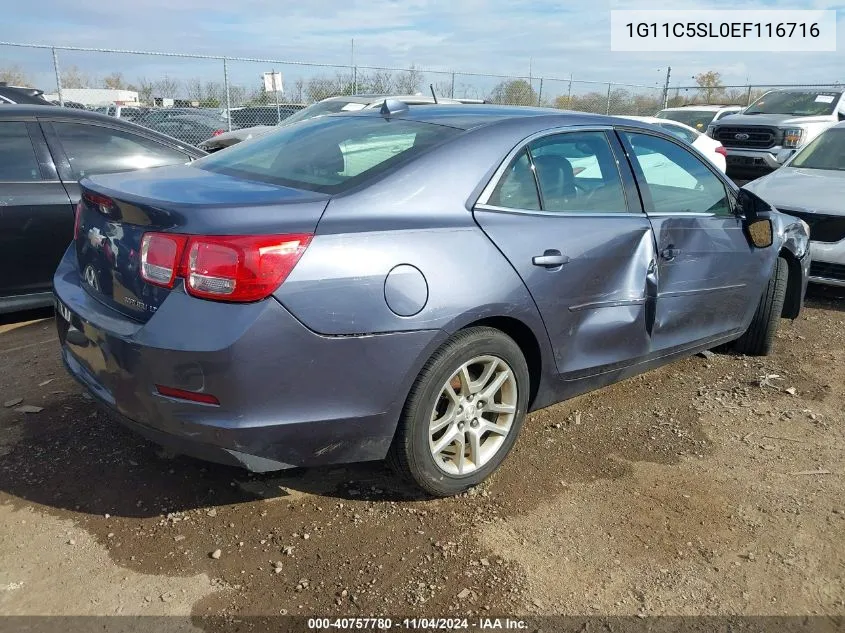 2014 Chevrolet Malibu 1Lt VIN: 1G11C5SL0EF116716 Lot: 40757780