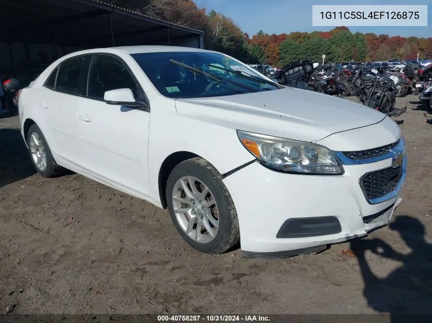 2014 Chevrolet Malibu 1Lt VIN: 1G11C5SL4EF126875 Lot: 40758287