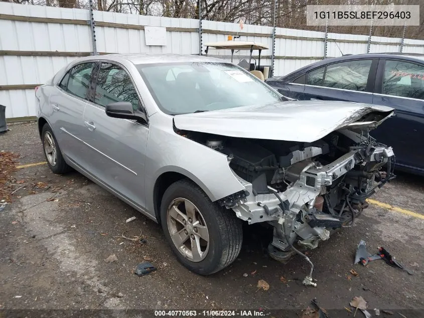 2014 Chevrolet Malibu 1Ls VIN: 1G11B5SL8EF296403 Lot: 40770563