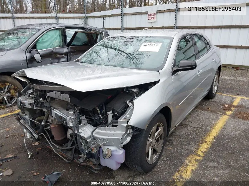 2014 Chevrolet Malibu 1Ls VIN: 1G11B5SL8EF296403 Lot: 40770563