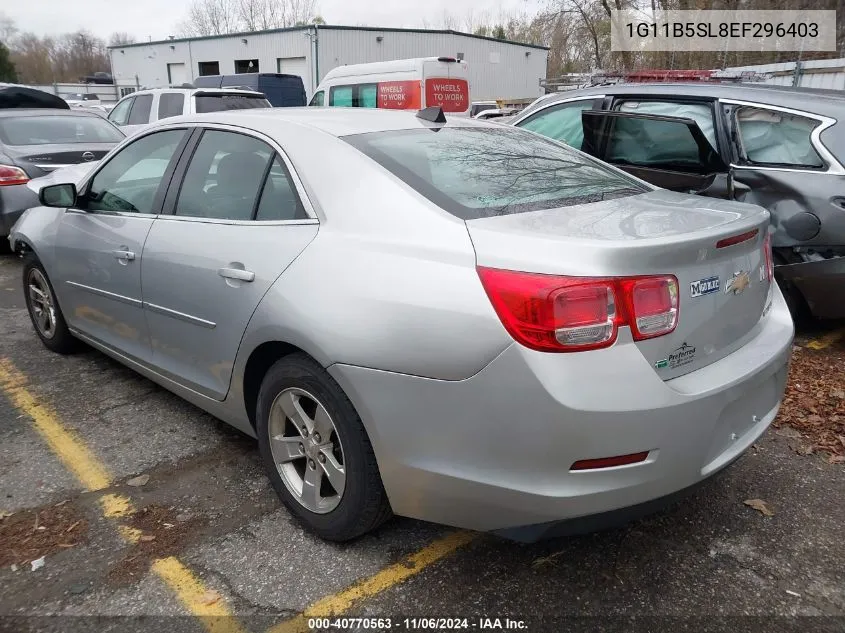 2014 Chevrolet Malibu 1Ls VIN: 1G11B5SL8EF296403 Lot: 40770563