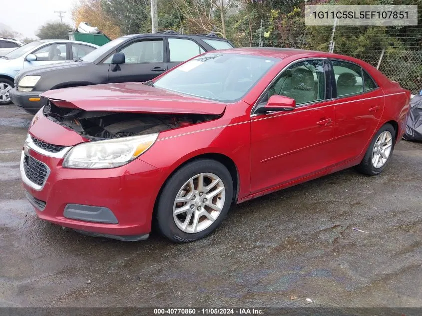 2014 Chevrolet Malibu 1Lt VIN: 1G11C5SL5EF107851 Lot: 40770860