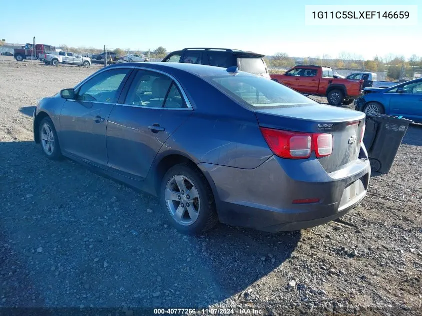 2014 Chevrolet Malibu 1Lt VIN: 1G11C5SLXEF146659 Lot: 40777266