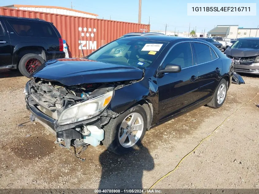 2014 Chevrolet Malibu 1Ls VIN: 1G11B5SL4EF216711 Lot: 40785908