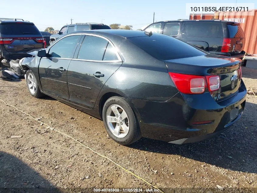 2014 Chevrolet Malibu 1Ls VIN: 1G11B5SL4EF216711 Lot: 40785908