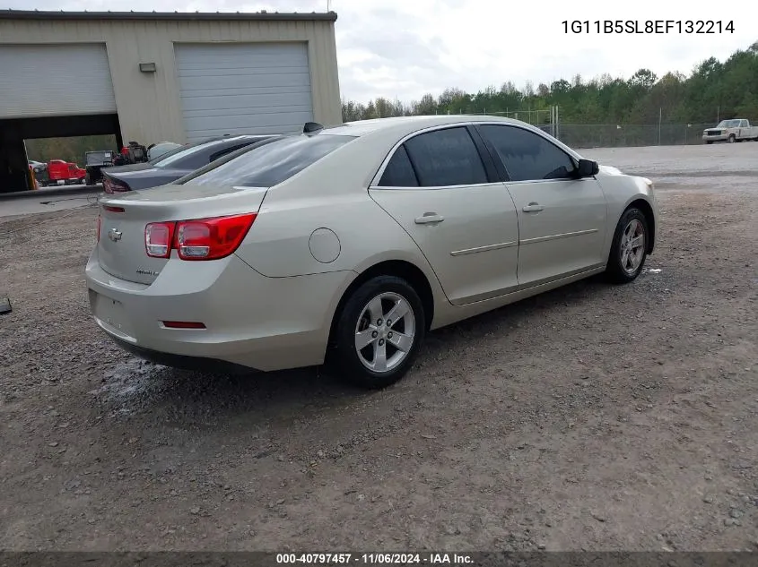 2014 Chevrolet Malibu 1Ls VIN: 1G11B5SL8EF132214 Lot: 40797457