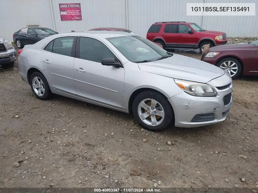 2014 Chevrolet Malibu 1Ls VIN: 1G11B5SL5EF135491 Lot: 40803367