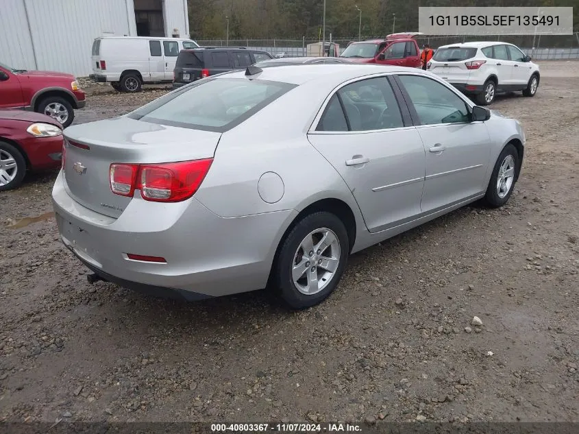 2014 Chevrolet Malibu 1Ls VIN: 1G11B5SL5EF135491 Lot: 40803367