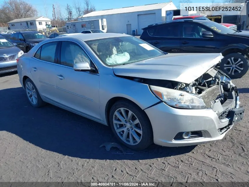 2014 Chevrolet Malibu 2Lt VIN: 1G11E5SL0EF252452 Lot: 40804701