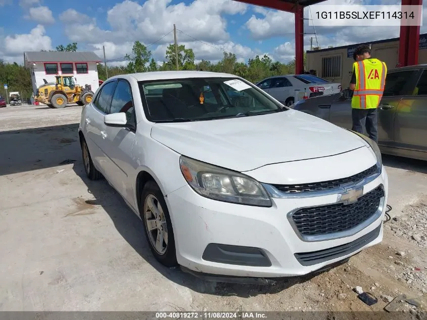 2014 Chevrolet Malibu 1Ls VIN: 1G11B5SLXEF114314 Lot: 40819272