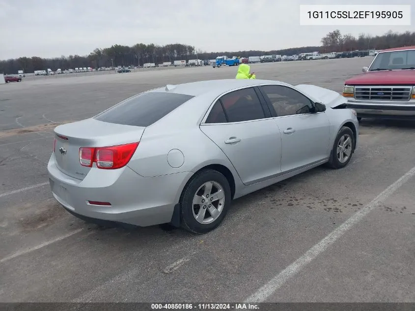 1G11C5SL2EF195905 2014 Chevrolet Malibu 1Lt