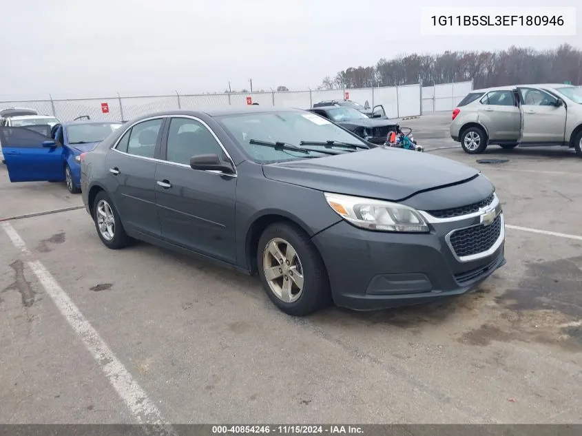 2014 Chevrolet Malibu 1Ls VIN: 1G11B5SL3EF180946 Lot: 40854246