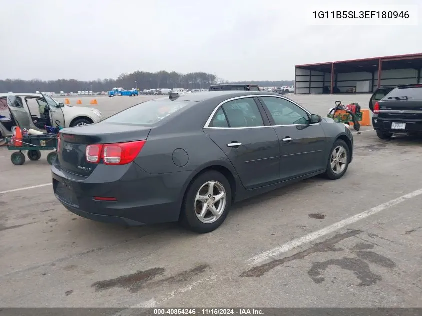 2014 Chevrolet Malibu 1Ls VIN: 1G11B5SL3EF180946 Lot: 40854246