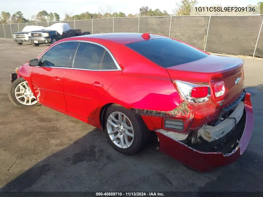 1G11C5SL9EF209136 2014 Chevrolet Malibu 1Lt