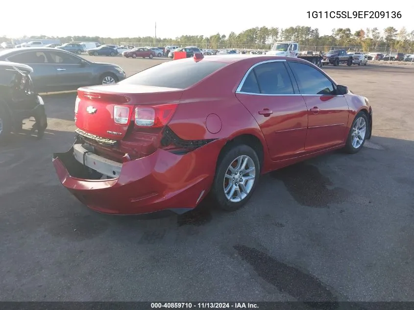 1G11C5SL9EF209136 2014 Chevrolet Malibu 1Lt