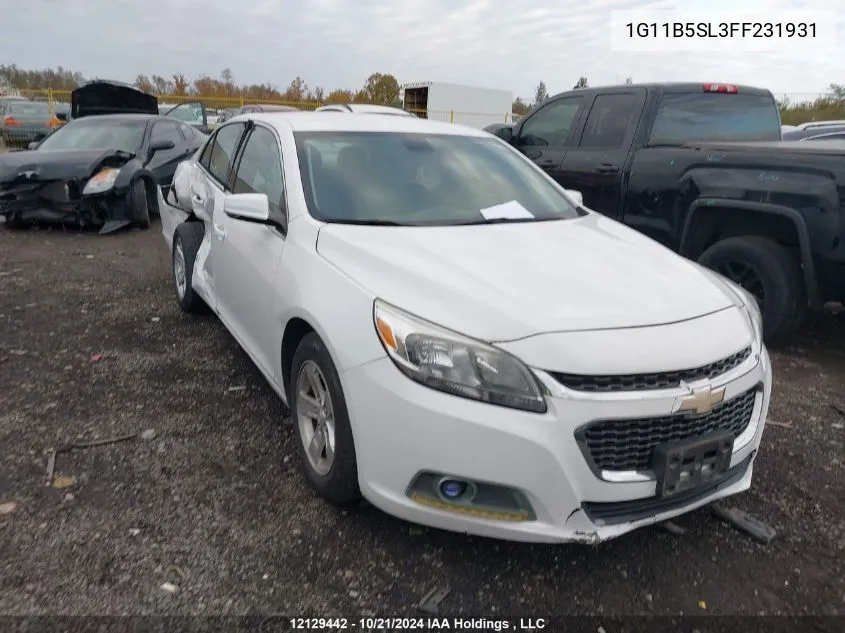 2015 Chevrolet Malibu VIN: 1G11B5SL3FF231931 Lot: 12129442