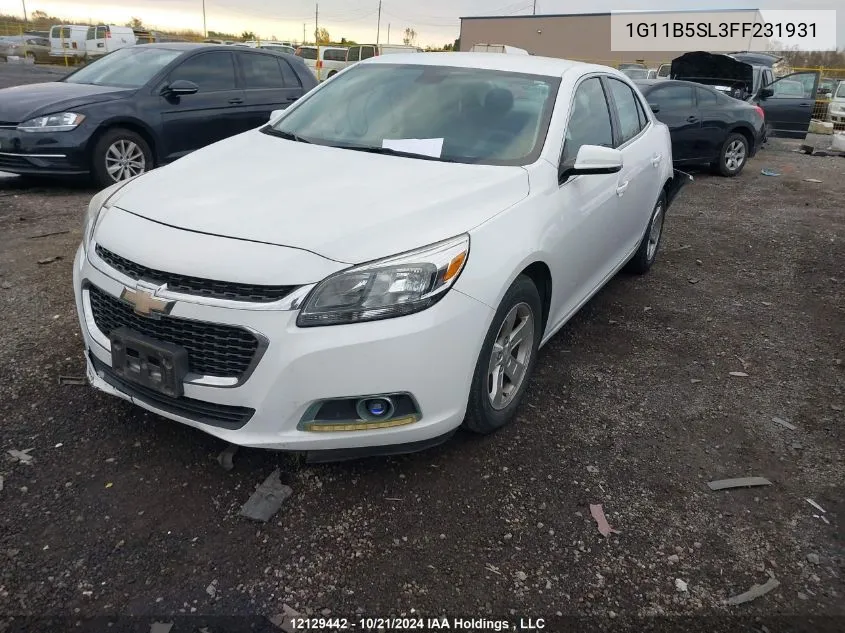 2015 Chevrolet Malibu VIN: 1G11B5SL3FF231931 Lot: 12129442