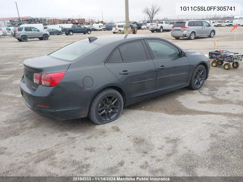 2015 Chevrolet Malibu Lt VIN: 1G11C5SL0FF305741 Lot: 20184553