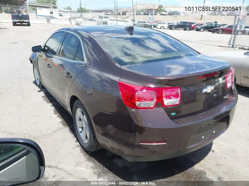 2015 Chevrolet Malibu 1Lt VIN: 1G11C5SL5FF220541 Lot: 39322646