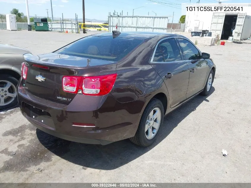 2015 Chevrolet Malibu 1Lt VIN: 1G11C5SL5FF220541 Lot: 39322646