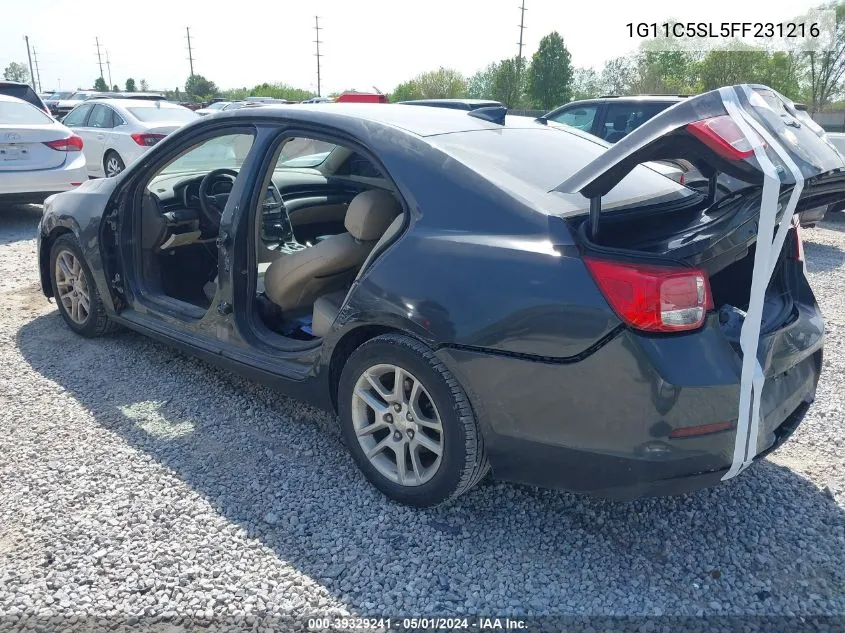 2015 Chevrolet Malibu 1Lt VIN: 1G11C5SL5FF231216 Lot: 39329241