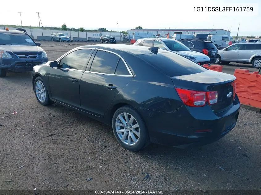 1G11D5SL3FF161759 2015 Chevrolet Malibu 2Lt