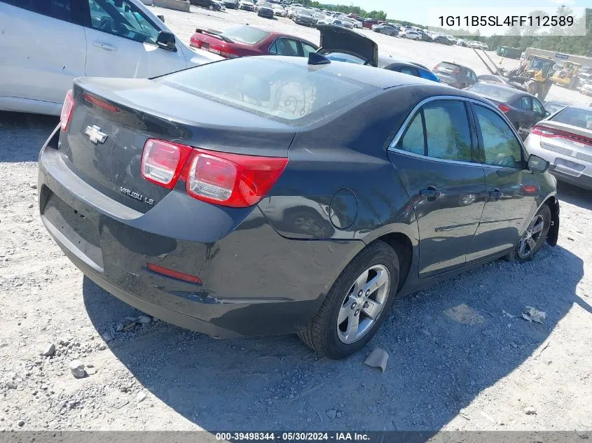 2015 Chevrolet Malibu Ls VIN: 1G11B5SL4FF112589 Lot: 39498344