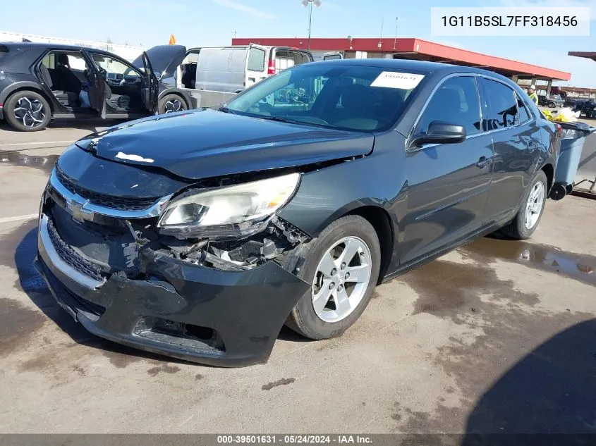 1G11B5SL7FF318456 2015 Chevrolet Malibu Ls