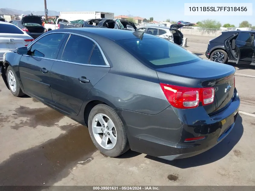 2015 Chevrolet Malibu Ls VIN: 1G11B5SL7FF318456 Lot: 39501631