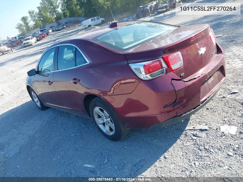 1G11C5SL2FF270264 2015 Chevrolet Malibu 1Lt