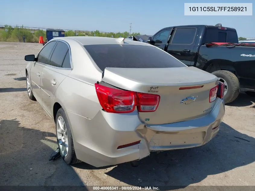 1G11C5SL7FF258921 2015 Chevrolet Malibu 1Lt