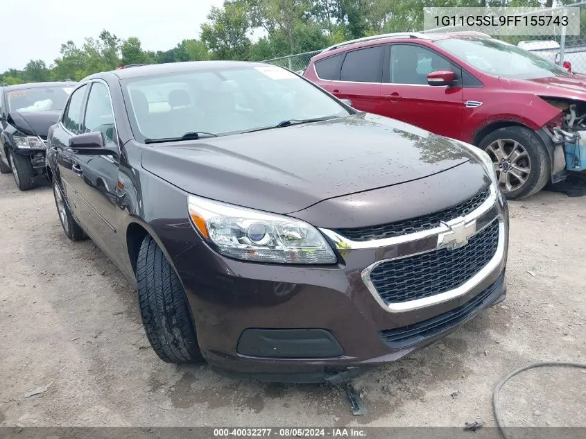 2015 Chevrolet Malibu 1Lt VIN: 1G11C5SL9FF155743 Lot: 40032277