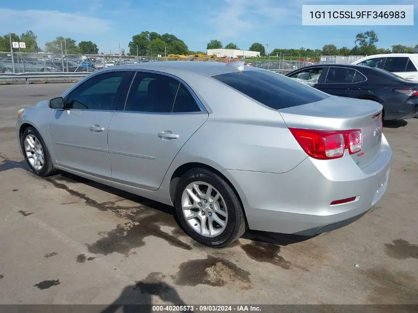 1G11C5SL9FF346983 2015 Chevrolet Malibu 1Lt